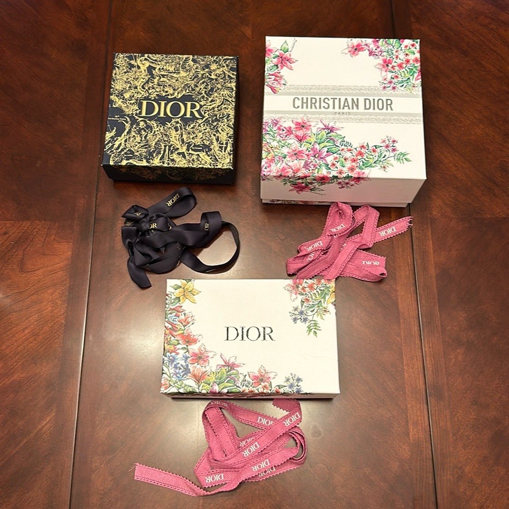 Bundle of 3 special edition Dior boxes (with ribbons)